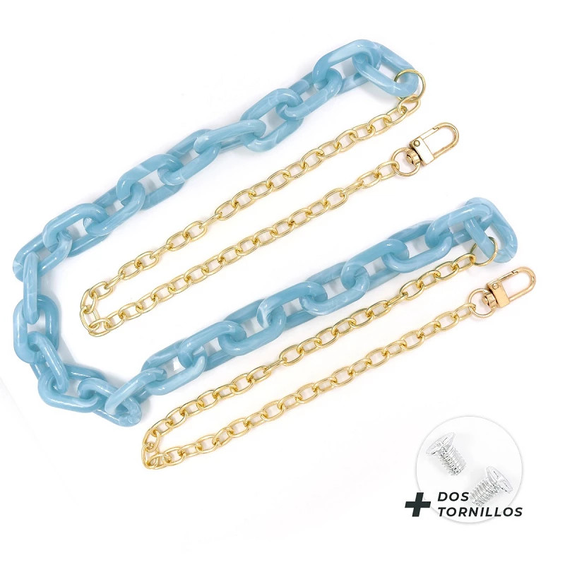 Cadena Redonda para Funda de Móvil Colgante - Azul