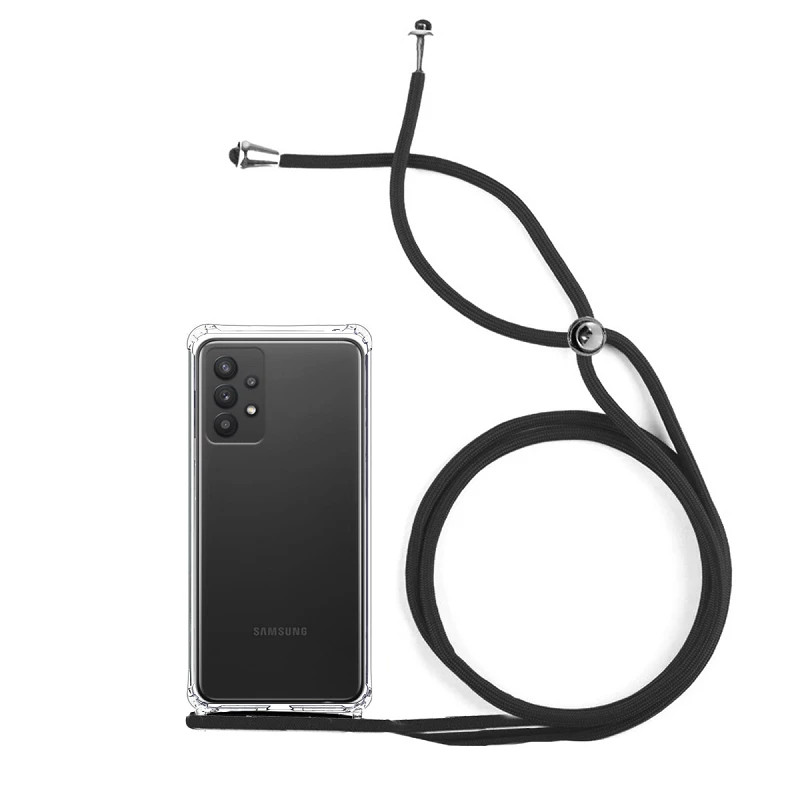 Funda Gel transparente Anti-golpe con Cordón - Samsung A33-5G