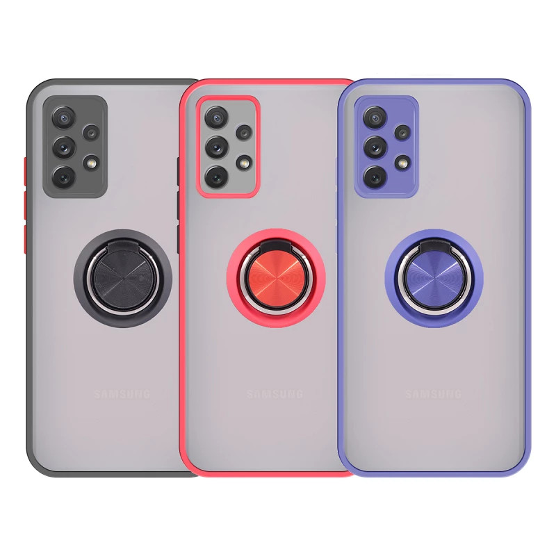 Funda Gel Samsung Galaxy A73 5g Imán con soporte Smoked