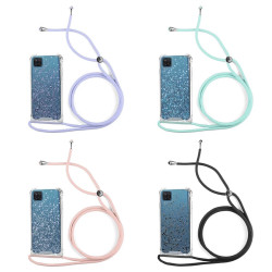 Funda Gel transparente con Cordón Samsung Galaxy A03 Core 4-Colores