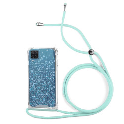 Funda Gel transparente con Cordón Samsung Galaxy A03 Core 4-Colores