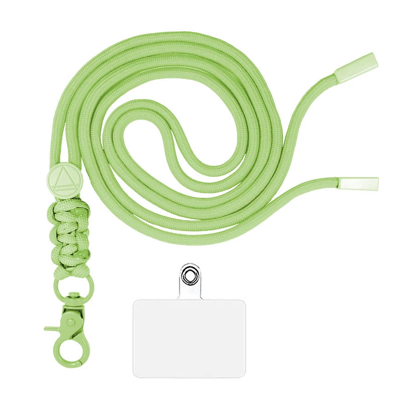 Adaptador Efecto Muelle Universal con Cordón para Funda de Móvil Colgante Verde