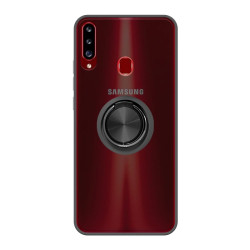 Funda Gel Samsung Galaxy A20S Imán con soporte Smoked