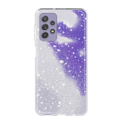 Funda Gel Transparente Purpurina Protección Cámara 3D Samsung Galaxy A33 4 -Colores