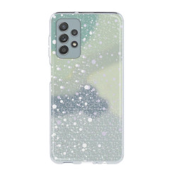 Funda Gel Transparente Purpurina Protección Cámara 3D Samsung Galaxy A33 4 -Colores