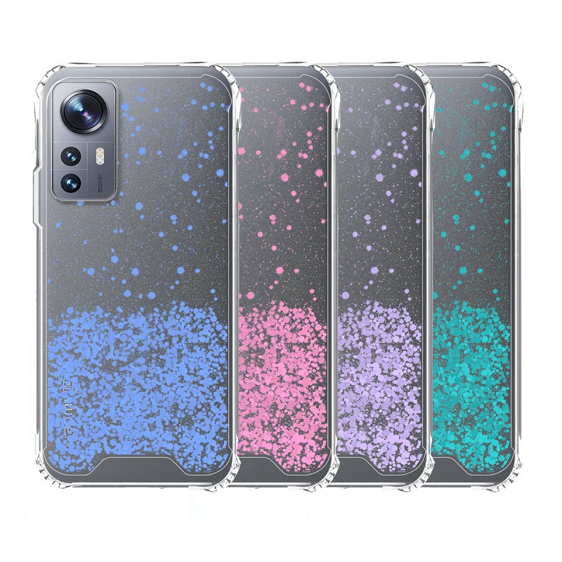 Funda Gel transparente purpurina Xiaomi MI12 Pro 4 -Colores