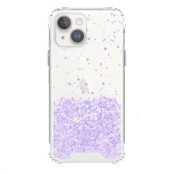 Funda Gel transparente purpurina iPhone 14 Plus 4 -Colores