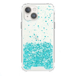 Funda Gel transparente purpurina iPhone 14 Plus 4 -Colores