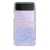 Funda Gel transparente purpurina Samsung Flip 3 4 -Colores
