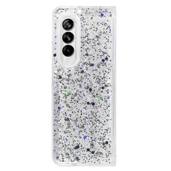 Funda Gel transparente purpurina Samsung Z Fold 3 4 -Colores