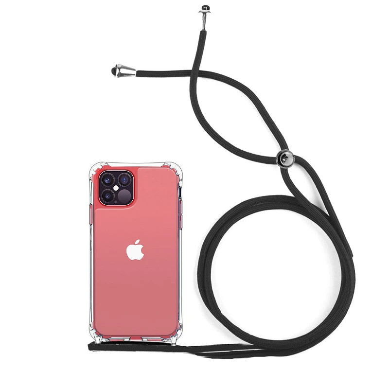 Funda Gel transparente Anti-golpe con Cordón - iPhone 12 Pro Max