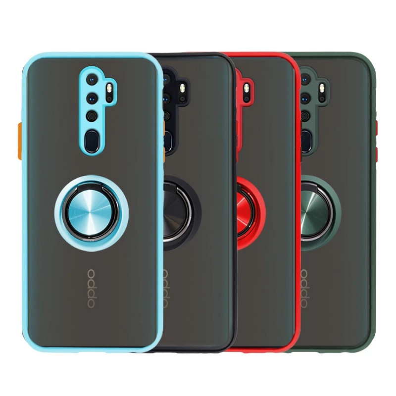 Funda Gel Oppo A5/A9 2020 Iman con soporte Smoked