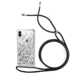 Funda Gel transparente con Cordón iPhone XS Max 4-Colores