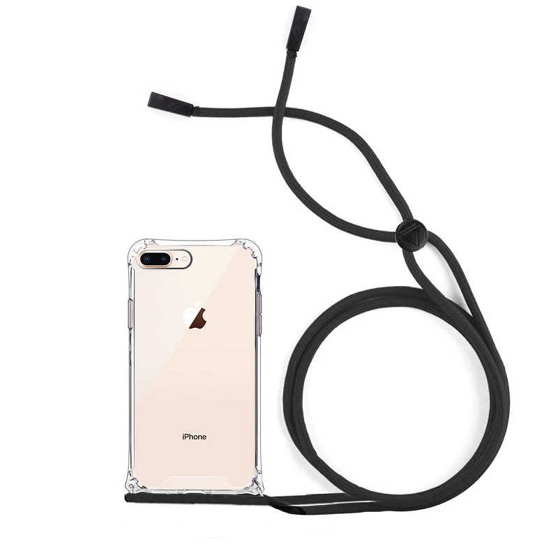Funda Gel transparente Anti-golpe con Cordón - Iphone 7 / 8 PLUS