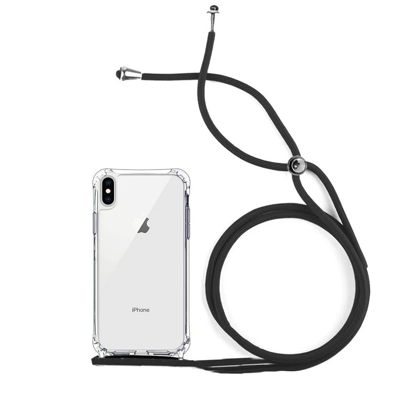Funda Gel transparente Anti-golpe con Cordón - iPhone XS Max