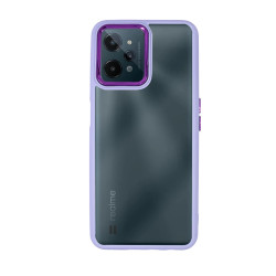 Funda Premium Antigolpe Transparente para Realme C31 Borde Camara Aluminio 6 Color