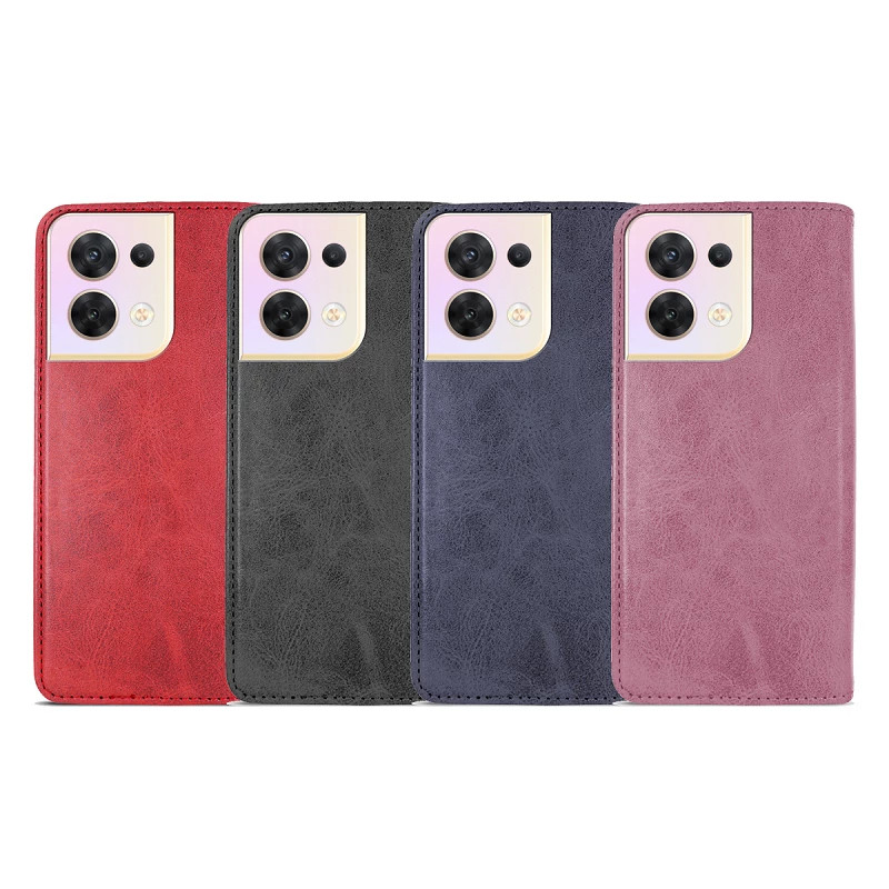 Funda Tapa con Tarjetero Oppo Reno 8 Polipiel - 4 Colores