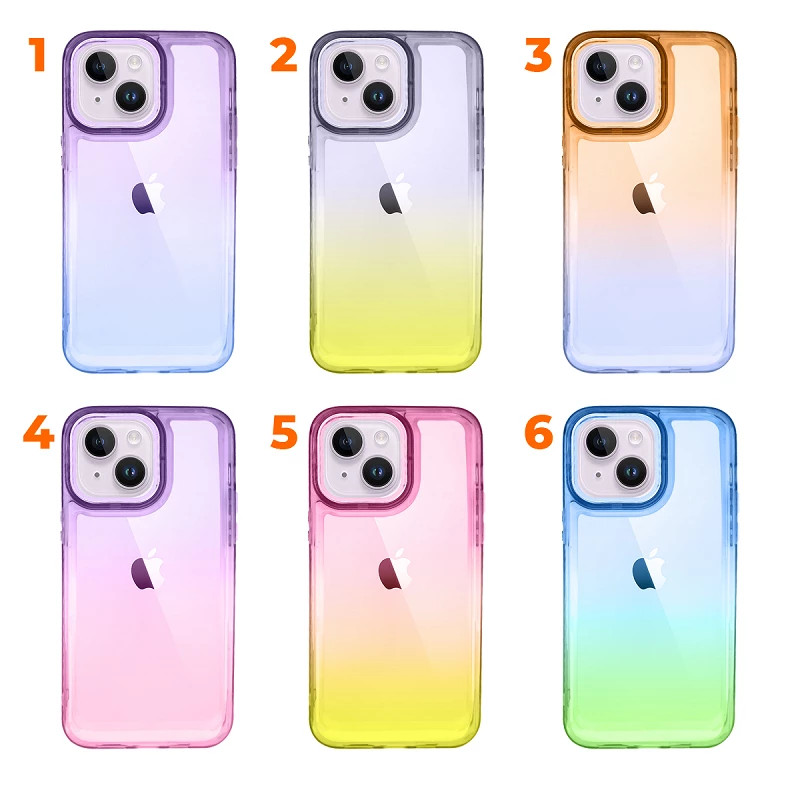 Funda Space Case Degradada con Cubre Camara de Colores para iPhone 14 Plus