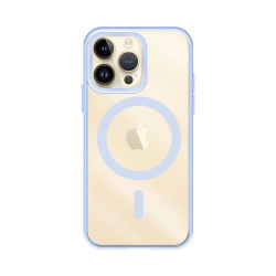 Funda Transparente Borde Color Magsafe para iPhone 14 Pro Max 6-Colores