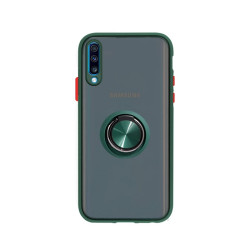 Funda Gel Samsung Galaxy A70 Iman con soporte Smoked