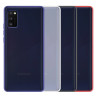 Funda Gel Samsung Galaxy A41 Smoked con borde de color
