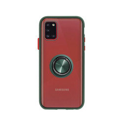 Funda Gel Samsung Galaxy A31 Iman con soporte Smoked