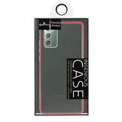 Funda Gel Samsung Galaxy Note 20 Smoked con borde de color