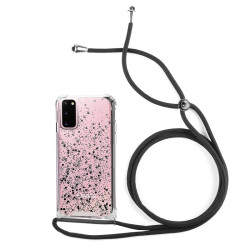 Funda Gel transparente con Cordón Samsung S20 4-Colores