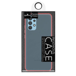 Funda Gel Samsung Galaxy A32-4G Smoked con borde de color