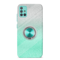 Funda Silicona Brillante Samsung Galaxy A52 con Imán y Soporte de Anilla 360º 5 Colores