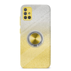Funda Silicona Brillante Samsung Galaxy A72 con Imán y Soporte de Anilla 360º 5 Colores