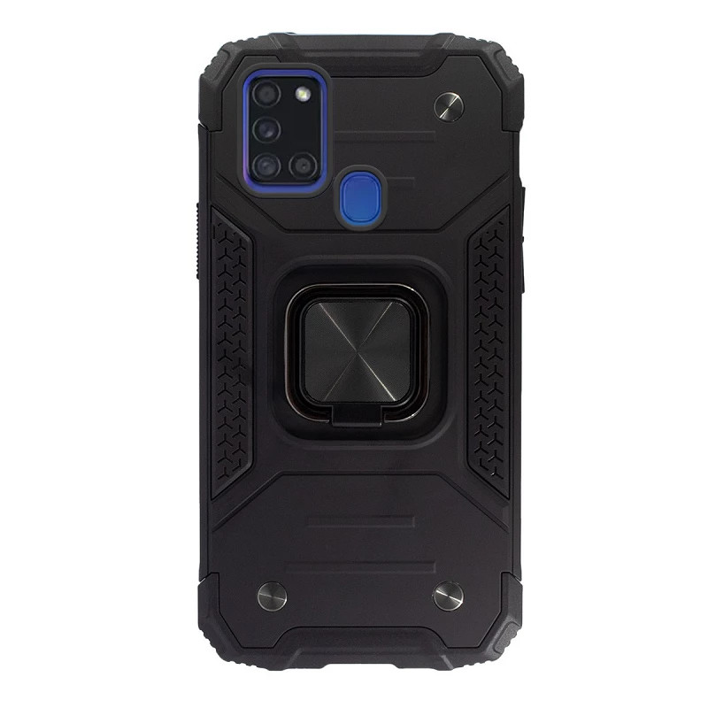 Funda Antigolpe Armor-Case Samsung Galaxy A03S con Imán y Soporte de Anilla 360º