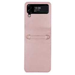Funda Polipiel Z Flip 3 con Enganches Para Cuerda - 7 Colores