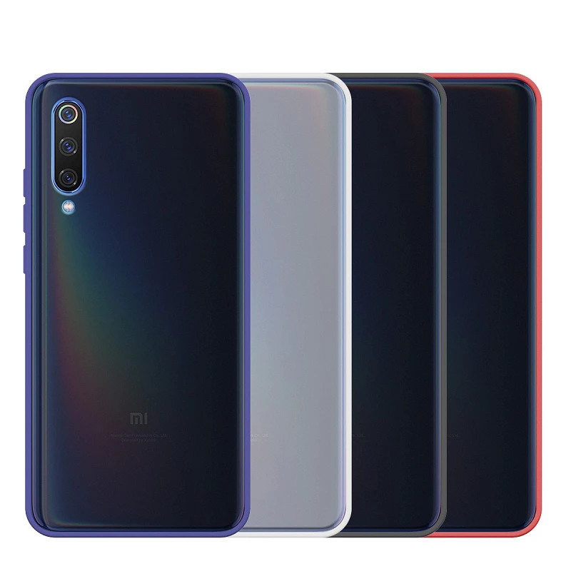 Funda Gel Xiaomi Redmi 9 Smoked con borde de color