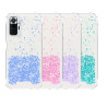 Funda Gel transparente purpurina Xiaomi Redmi Note 10 Pro 4 -Colores