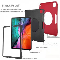 Funda para Samsung Galaxy Tab S7/S8 Con Correa y Asa y Ranura de Lapiz Anti-Golpes