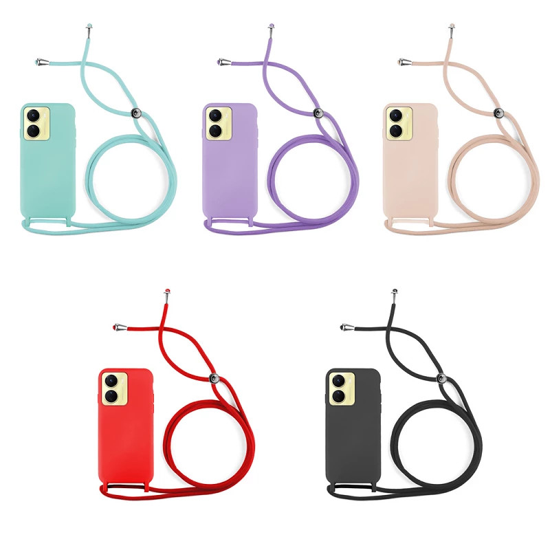 Funda suave con Cordón Vivo Y16 5-Colores
