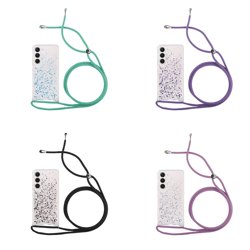 Funda Gel transparente con Cordón Samsung Galaxy S23 Plus 4-Colores