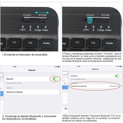 Funda con Teclado Bluetooth para Samsung Galaxy Tab S7/S8