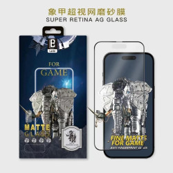 Cristal templado Mate Anti-Manchas 5D iPhone 14 Pro Color Negro