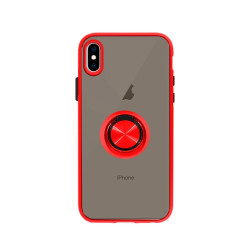 Funda Gel iPhone XS Max Iman con soporte Smoked