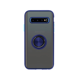 Funda Gel Samsung Galaxy S10 Iman con soporte Smoked