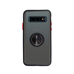 Funda Gel Samsung Galaxy S10 Iman con soporte Smoked