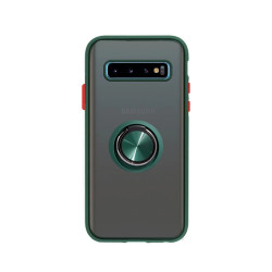 Funda Gel Samsung Galaxy S10 Iman con soporte Smoked