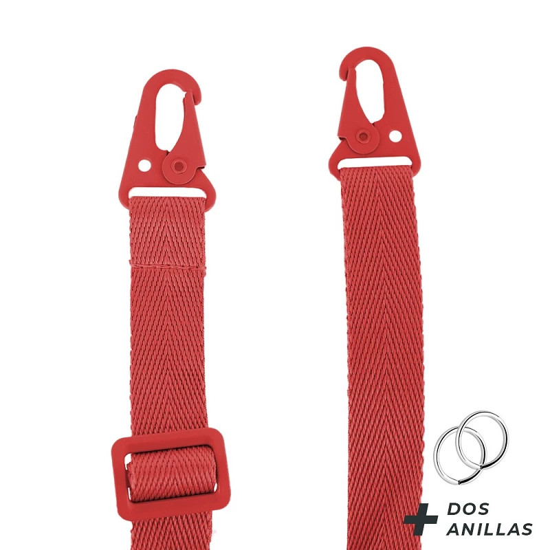 Cordón para Funda de Móvil Colgante Ancha Rojo