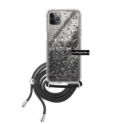 Funda Gel transparente con Cordón iPhone 11 Pro Max 4-Colores