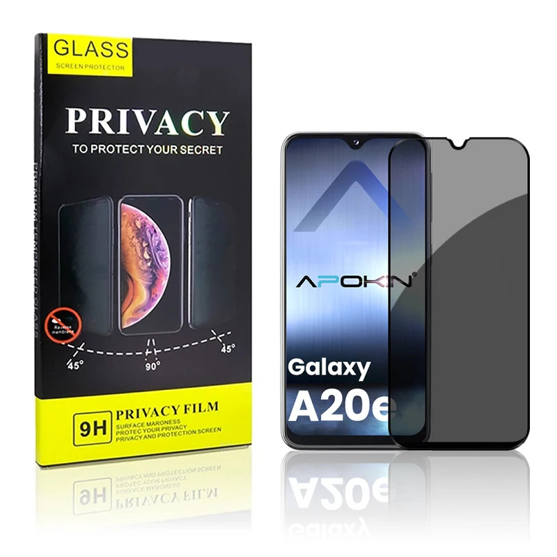 Cristal templado Privacidad Samsung A20e Protector de Pantalla 5D Curvo