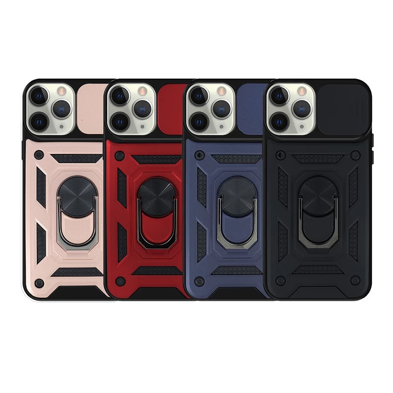 Funda con Anilla y Cámara Deslizante iPhone 13 Pro Max con Imán