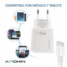 Cargador Rapido Entrada PD 20W 3.0A Tipo-C a Tipo-C APOKIN - Blanco