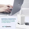 Cargador Rapido Entrada PD 20W 3.0A Tipo-C a Tipo-C APOKIN - Blanco